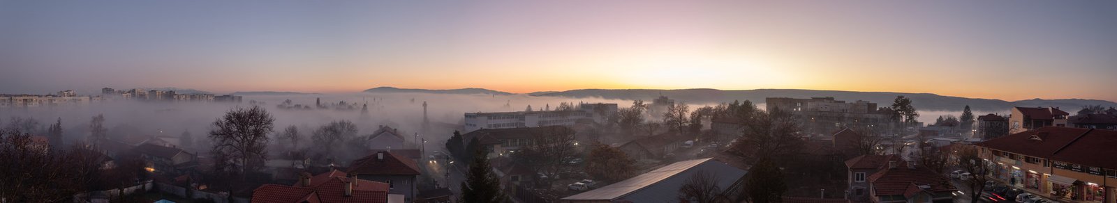 Ефектна мъгла, град Радомир